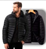 Jaqueta Puffer Bobojaco Impermeável de Frio Intenso Blusa Masculina Inverno com Capuz Removível - JNC