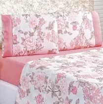 Jogo de Cama 400 Fios Lençol Casal 3 Peças Estampado Estampas Sortidas - STUDIO CASA