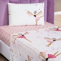 Jogo de Cama Infantil Solteiro Bouti Kids 03 Pçs Bailarina - BIA ENXOVAIS