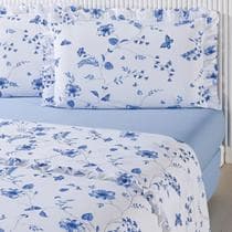 Jogo de Cama Lençol Casal Queen 400 Fios Estampado 4 Peças Cores Sortidas