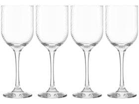 Jogo de Taças para Vinho de Vidro 400ml 4 peças Nadir Fiore