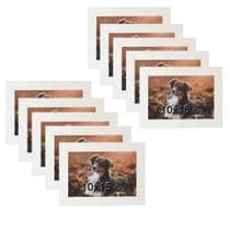 Kit 10 Porta Retratos C/vidro 10x15 Moldura Branca para fotos e decorações. - Decoratto Quadros e Espelhos