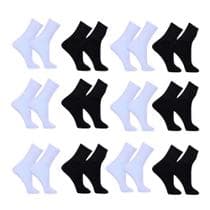 Kit 12 Pares De Meia Cano Alto Masculino Sport - Loppas