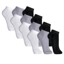 Kit 12 Pares de Meias Cano Curto Meia Masculino e Feminino Para Trabalho, Escola, Academia e Esportes Multicolorido - Importado