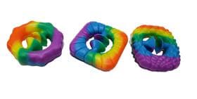 Kit 2 Brinquedos Pop It Snapper Anti-stress Apertar Anel Fidget Hand Grip - Lynx Produções artistica ltda