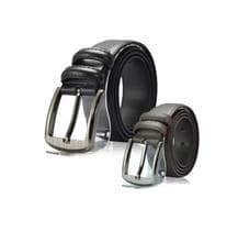 Kit 2 Cintos Largo Masculino Em Couro Com Garantia 110, 120, 130 - Genérico
