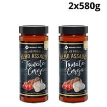 Kit 2 molho pronto alho assado e tomate cereja members mark 580g gourmet e versátil