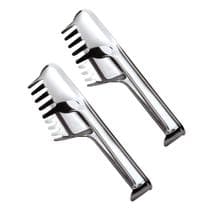 Kit 2 Pegador De Massa E Salada Em Aço Inox 19cm Cozinha - VIEL