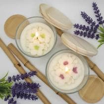 Kit 2 Velas Aromáticas Perfumadas Lavanda Bambu 200g Ambiente Velatto - Velatto Velas Aromáticas
