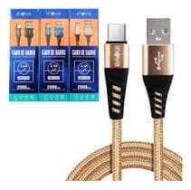 Kit 3 Cabos Carregador Rápido Celular 2 Metros Usb Tipo C - Inova