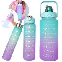 Kit 3 Garrafas de Água Squeeze 2 Litros Hidratação Academia - Woofs