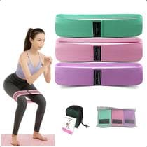 Kit 3 Mini Bands Elásticas para Exercícios Funcionais - FACILITA
