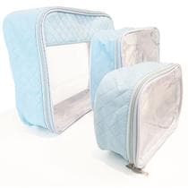 Kit 3 Necessaire Transparente Unissex Grande Viagem Frasqueira Organizador Mala Infantil Bolsa Maternidade Menino Menina - Best Sling