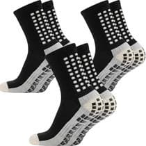 Kit 3 Pares Meia Antiderrapante Futebol Treino Esportiva Pro Socks