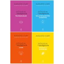 Kit 4 Livros Coach Augusto Cury Coleção Minutos Sabedoria Motivacional Autoajuda Pensamento Família