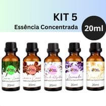 Kit 5 Essencias Concentradas 20ml para Difusor Elétrico Aromatizador - Tropical Aromas