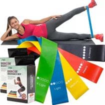 Kit 5 Mini Band Elastico Exercicio Academia Treino em Casa - Alux Pro Sports