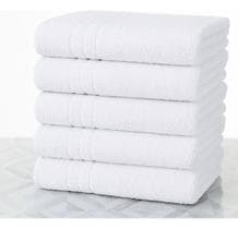 Kit 5 Toalhas De Banho Brancas Hotel Felpuda 300 Gramatura - Sarah Enxovais