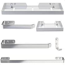 Kit Acessórios Para Banheiro Cromado 6 Peças - MetalCromo