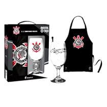 Kit churrasqueiro taca + avental - corinthians oficial licenciado - BRASFOOT