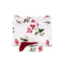 Kit Colcha Cobre Leito Casal 3 Pçs Estampado Coleção Capri