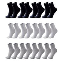 kit com 12 pares de Meias cano longo - Sport - Abafarto