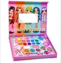 Kit de maquiagem infantil 29 em 1 Lady Real Cosmetic para meninas, conjunto de maquiagem lavável, espelho, brilho labial