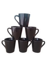 Kit Jogo 6 Xicaras /canecas Porcelana Café Chá preto - Neo Porcelanas
