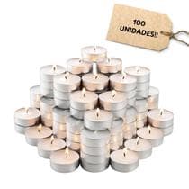 Kit mini velas em rechaud para fondue flutuante decorativa branca pequena chá casamento sem cheiro - Mini velas decorativas
