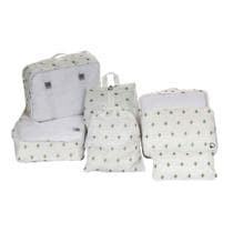Kit organizador para mala de viagem 7 peças - cactus - Mimos e Viagens