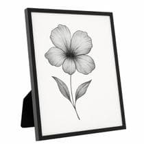 Kit Porta Retrato De Metal Com Vidro Luxo Preto Grande 20x25 Cm Espelhado Vidro - Casa16