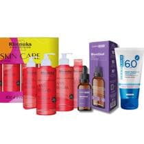 Kit Skincare Anti Rugas e linhas de expressão e Sérum Bioretinol efeito peeling e Protetor Solar sem cor FPS60 - RHENUKS