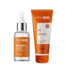 Kit Tratamento Facial Melasma e Clareador para Peles com Manchas Vitamina C Gel+Sérum Dermachem