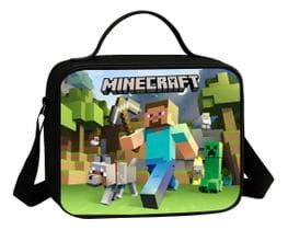 Lancheira Termica Escolar Avulsa Estampa Infantil Menino Game Craft Jogo Blocos Lançamento - Use Thuco