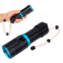 Lanterna Prova Dágua Mergulho Led Cree T6 Tático Profissional Subaquatico Forte - Envio Rápido - YBF