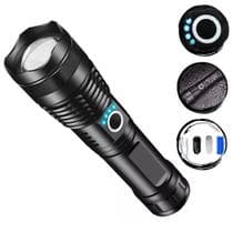 Lanterna Tática Militar T9 Led Recarregável Usb 5000 Lumens - Tesla Store