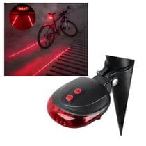 Lanterna traseira bike luz led faixa sinalizadora chao bicicleta pisca lampada laser vermelha - GMCAS