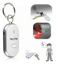 Localizador de Chaves Inteligente Key Finder com Sensor de Voz Assobio e Lanterna LED de Emergência - Localizador de Chaves Inteligente Assobio e Lanterna LED