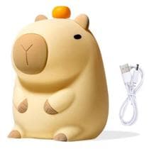 Luminaria Abajur Capivara Touch Muda de Cor Recarregavel Luz Led Norturna Infantil Divertida Fofa Iluminaçao - Compre Desejos