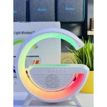Luminária Bluetooth Inteligente Carregador Luz Rgb Portatil Iluminação Regulár - @lojaeletroemoda