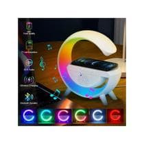Luminária Bluetooth Inteligente Carregador Luz Rgb Portatil Tecnologia Áudios - Mario