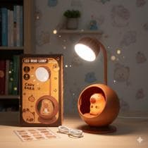 Luminária de Mesa LED Capivara Divertida Abajur Infantil Recarregável USB Decorativo. - shing