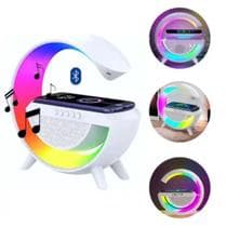 Luminaria Inteligente Com Caixa De Som Bluetooth E Inducao - GBG STORE