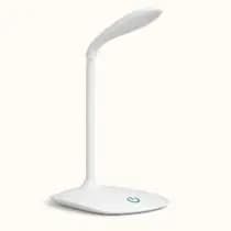 Luminaria mesa led articulada abajur touch flexivel branca leitura estudo trabalho quarto escritorio recarregavel - Yeet