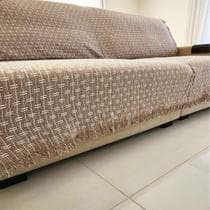 Manta para Sofá Grande de 2 ou 3 Lugares Caramelo Mesclado 2,50x1,80 Capa Protetor de Sofa Gigante - Panos do Lar