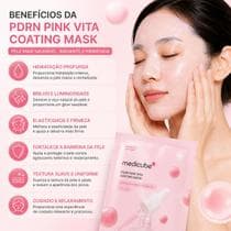 mascara facial medicube pdrn colageneo hidratação pele lisa 1peça 10 minutos