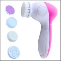 Massageador Facial 5 em 1 Escova Aparelho Esfoliante Limpeza Skincare Cuidados Maquiagem - jdmazine