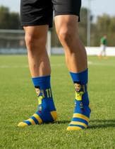 Meia Cano Alto Seleção Neymar Copa Brasil Divertida Premium - gac variedades