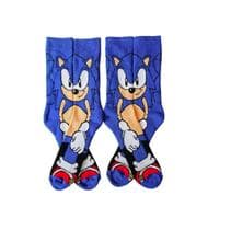 Meia Divertida Personagem Sonic Infantil 28 ao 33 Algodao Premium Envio Imediato - DivertSocks