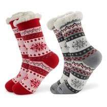 Meia Térmica Inverno Adulto Forro Lã Pantufa Antiderrapante - Generic